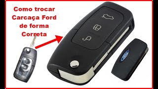 Como trocar caraça chave Ford New Fiesta Ecosport e Focus [upl. by Nitsrek]