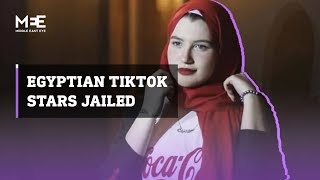 Egyptian Tiktok stars jailed for ‘human trafficking’ [upl. by Rufe]