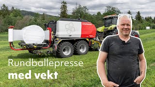 Bredplast variabelkammer og 36 mm kuttelengde  Pöttinger Impress 3160 VC Pro [upl. by Pia]