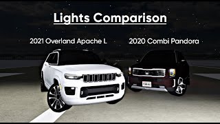 2021 Jeep Grand Cherokee L vs 2020 Kia Telluride Lights Comparison Greenville Wisconsin Roblox [upl. by Madelyn]