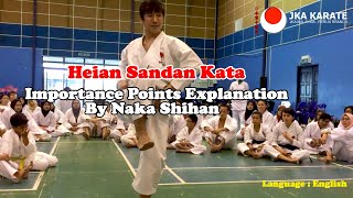 Heian Sandan Kata  Importance Points Explanation by Naka Shihan [upl. by Adehsor878]