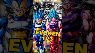 INSANE EVOKEN 1v3 CLUTCH  dblegends dbl dragonballlegends dblshorts [upl. by Shutz785]