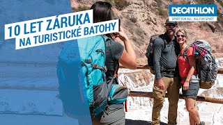 Turistické batohy z Decathlonu a 10 letá záruka  Decathlon Česká republika [upl. by Atnahs]