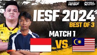 INDONESIA vs MALAYSIA  MATCH 1  GROUP STAGE  IESF ASIA REGIONAL QUALIFIERS 2024 [upl. by Llireva]