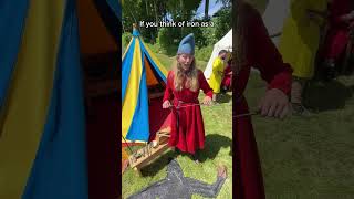 What cutting edge chainmail looked like chalkehistoryfestival [upl. by Teyut165]