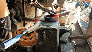 How to make a chisel from an old bearing  Blacksmith [upl. by Cheadle]