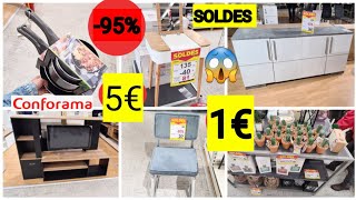 CONFORAMA😱😱95 SOLDES⚠️⚠️💢PETITS PRIX 310122 CONFORAMA SOLDES BONPLAN FOLIES decoration [upl. by Summons364]