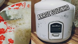 COMO FAZER ARROZ NA PANELA ELÉTRICA BRITÂNIA  ARROZ SOLTINHO [upl. by Aihsit]