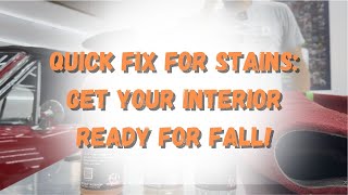 Quick Fix for Stains Get Your Interior Ready For Fall [upl. by Mehsah485]