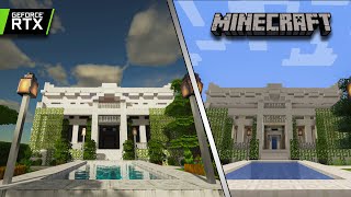 Realism Mats Map Tour  Realism Mats Texture Pack  Minecraft RTX  Ray Tracing [upl. by Htiekram]