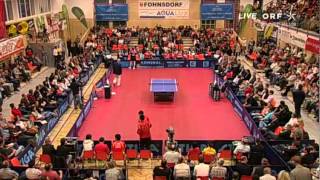 Werner Schlager AUT vs Ma Long CHN [upl. by Deutsch541]