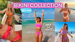 huge bikini try on collection 2023 discount codes sizing fit [upl. by Odrick]