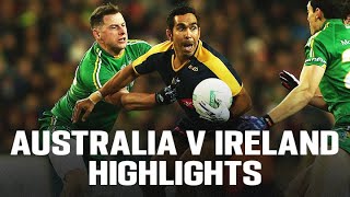 AFL  Australia v Ireland International Rules Highlights 2015 [upl. by Ahsieket]