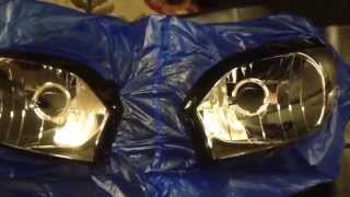 Tint spray motor cycle headlight yamaha r6 [upl. by Karub]