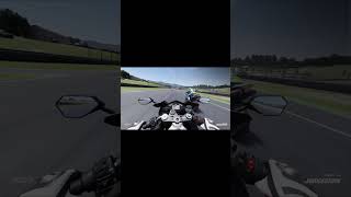 Aprilia RSV4 VS YAMAHA R1 close call [upl. by Xena]