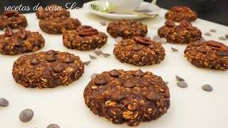 GALLETAS DE AVENA Y CHOCOLATE SIN HUEVO Y SIN AZÚCAR FÁCILES Y RÁPIDAS recetas de casa lm light [upl. by Henriques]