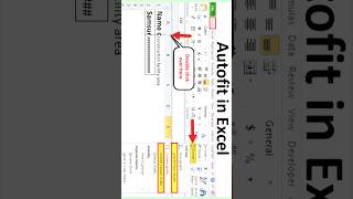 How to Autofit column amp cells exceltips exceltrick solution columnformatting excelshortcuts [upl. by Lleuqar87]