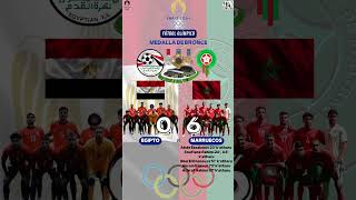 JuegosOlimpicosParis2024 FutbolMasculino TeecerPuesto Egipto 0  6 Marruecos Medalladebronce [upl. by Ennahgem]