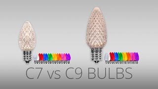 A Bright Choice Comparing C9 and C7 Christmas Light Bulbs [upl. by Arny]