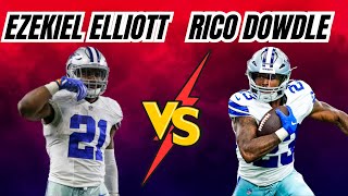 Ezekiel Elliott ADP is FALLING Rico Dowdle RISING — Who’s the MUSTHAVE RB in Fantasy Football [upl. by Eta266]