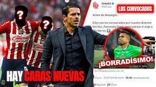 🚨Noticias Chivas 3 NOVEDADES DE GAGO en la CONVOCATORIA OFICIAL para enfrentar a los Tigres [upl. by Dnartreb]