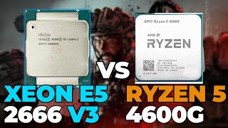 XEON E5 2666 V3 vs RYZEN 5 4600G [upl. by Elazaro]