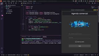Aula 01  Projeto agenda comercial com Python  Qt5 QML [upl. by Allie]