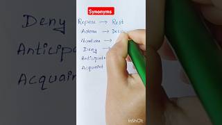 Synonyms vocabulary  English  word meaning shorts  Trending Ranimorning [upl. by Francklin49]