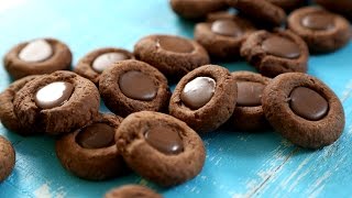 Thumbprint Cookies Recipe  Chocolate Cookies  Tea Time Snack  The Bombay Chef  Varun Inamdar [upl. by Latt]