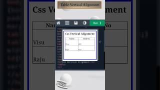 𝐂𝐬𝐬 𝐕𝐞𝐫𝐭𝐢𝐜𝐚𝐥 𝐀𝐥𝐢𝐠𝐧𝐦𝐞𝐧𝐭  table vertical alignment color style css html Educationslearning [upl. by Lepper]