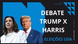 Debate Eleições Americanas  Trump X Harris [upl. by Noitsirhc]