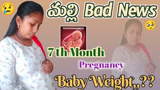 Polyhydramnios in 7th month pregnancy 🤰 ప్రతి సారి ఎదో ఒక Problem 😔 [upl. by Sixele]