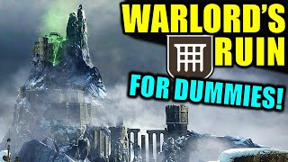 Destiny 2 WARLORDS RUIN DUNGEON FOR DUMMIES  Complete Dungeon Guide amp Walkthrough [upl. by Redep]