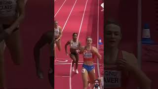 Epic dodge in 4x400 relay champion running run runner fitness  runners workout sport [upl. by Migeon]