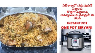 One Pot BiryaniInstant Pot BiryaniBachelors BiryaniTelugu VlogsA Beautiful day with Bindu [upl. by Vergil648]