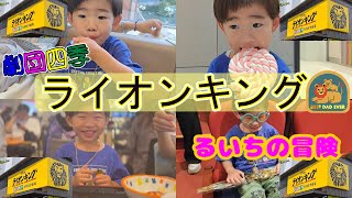 劇団四季 ライオンキング をるいちが初めて観る でも食べてばっかり赤ちゃん 劇団四季 ライオンキング [upl. by Nomar]