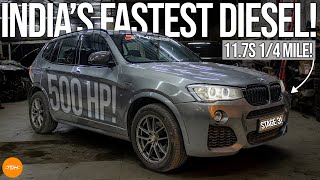 EM Tuned Stage 3 BMW X3 30d MSport is INDIAS FASTEST DIESEL  117s 14 mile  Autoculture [upl. by Snahc506]