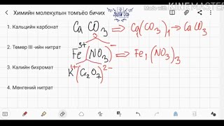 Химийн бодисын молекулын томъёо зохиох [upl. by Eniale]