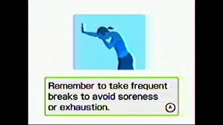 Wii Fit overexertion warning [upl. by Yeldud]