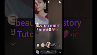 Aesthetic instgram story Idea 🌼🥀 IG story tutorial 🤩💫shorts instagram [upl. by Nievelt]