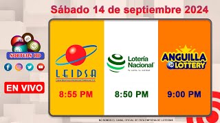 Lotería Nacional LEIDSA y Anguilla Lottery en Vivo 📺│Sábado 14 de septiembre 2024  855 PM [upl. by Henrieta]