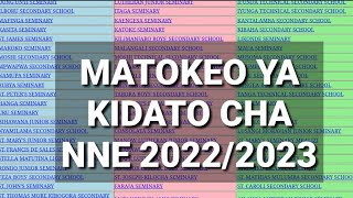 MATOKEO YA KIDATO CHA NNE 20222023 FORM FOUR NECTA RESULTS 2022 [upl. by Calvo]