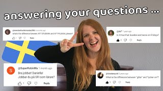 Answering your questions QampA  Fun Swedish [upl. by Tecil]