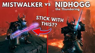 Mistwalker vs Nidhögg  Which Sword Reigns Supreme [upl. by Ahselet]