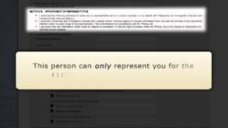 Use of a Representative Form IMM 5476 [upl. by Ehtyde455]