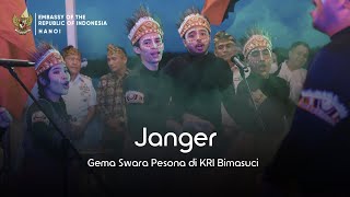 Janger oleh Gema Swara Pesona di KRI Bimasuci [upl. by Essilec]