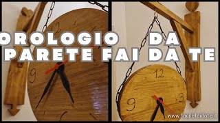 OROLOGIO DA PARETE FAI DA TE IN LEGNO [upl. by Hau871]