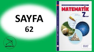 7sınıf MATEMATİK KİTABI EDAT YAYINLARI sayfa 62 [upl. by Ebonee]