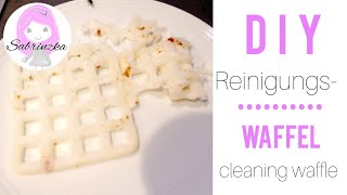 Reinigungswaffel clean with mecleaning waffle Waffeleisen reinigenReinigungstrick [upl. by Ettenwahs]