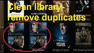 How to remove duplicates from Kodi Library Clean Library Feature [upl. by Adirahs]